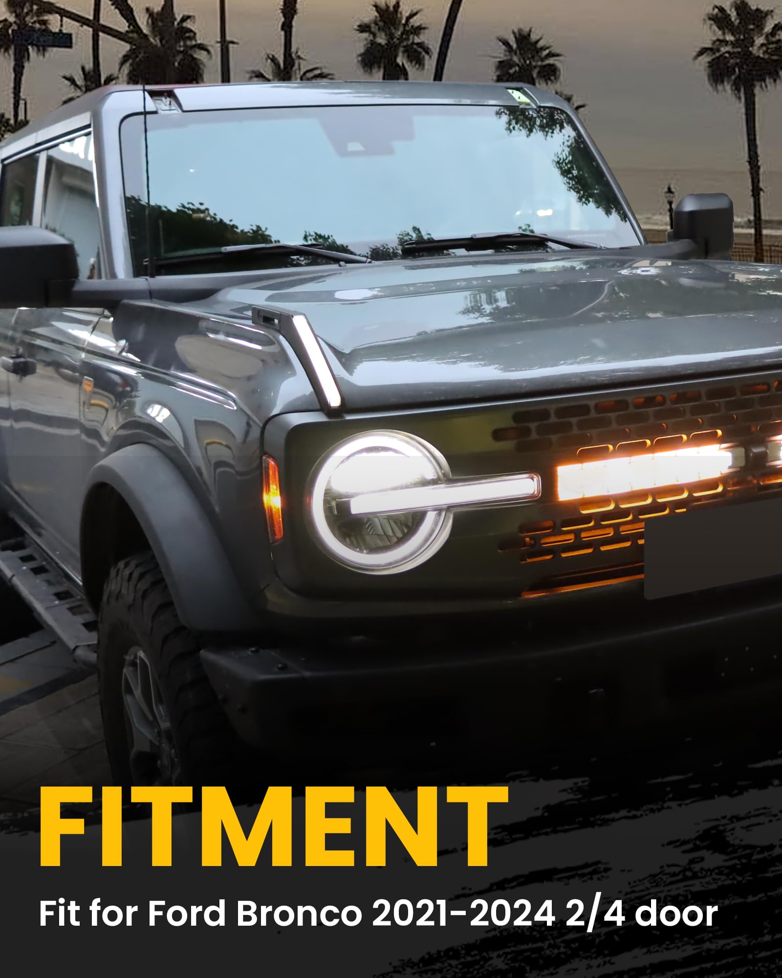 Amazon.co.jp: BROADDICT トレイルサイトライト フォードブロンコ 2021